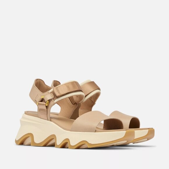 Sorel KINETIC Impact Y-Strap High Women's Wedge Sandal - Picture 1 of 7